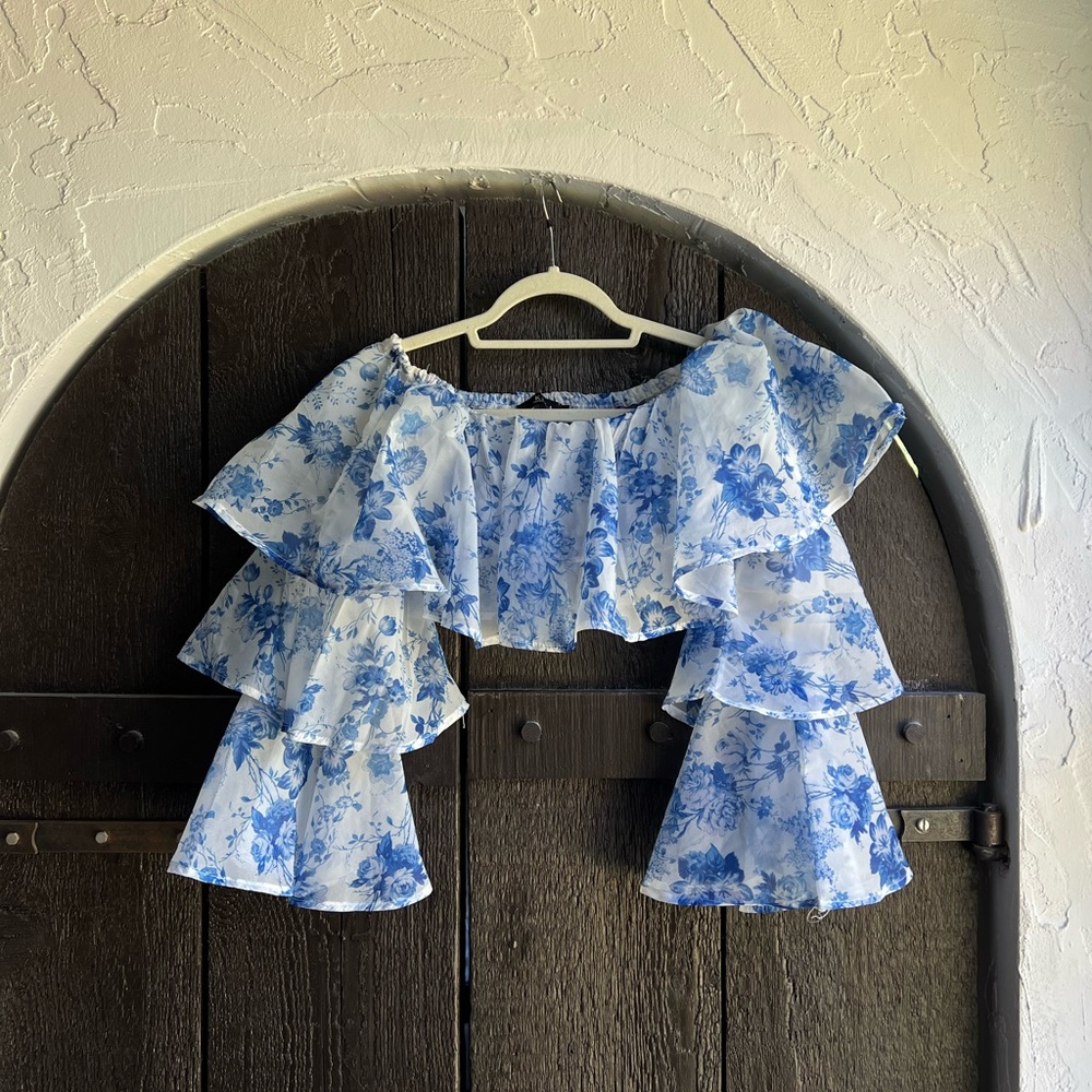 Floral off the shoulder top